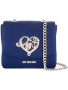 Love Moschino 'love' Plaque Crossbody Bag, Women's, Blue