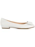 Hogl Bow-detail Flats - White