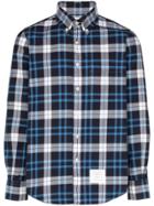 Thom Browne Check Pattern Shirt - Blue