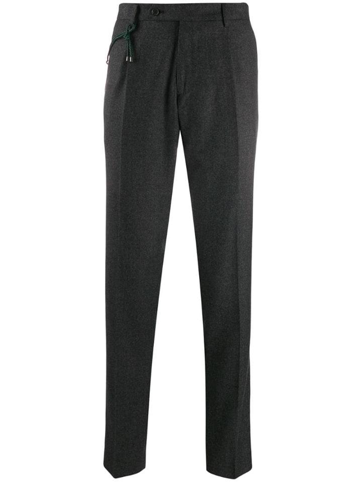 Berwich Straight-leg Tailored Trousers - Grey