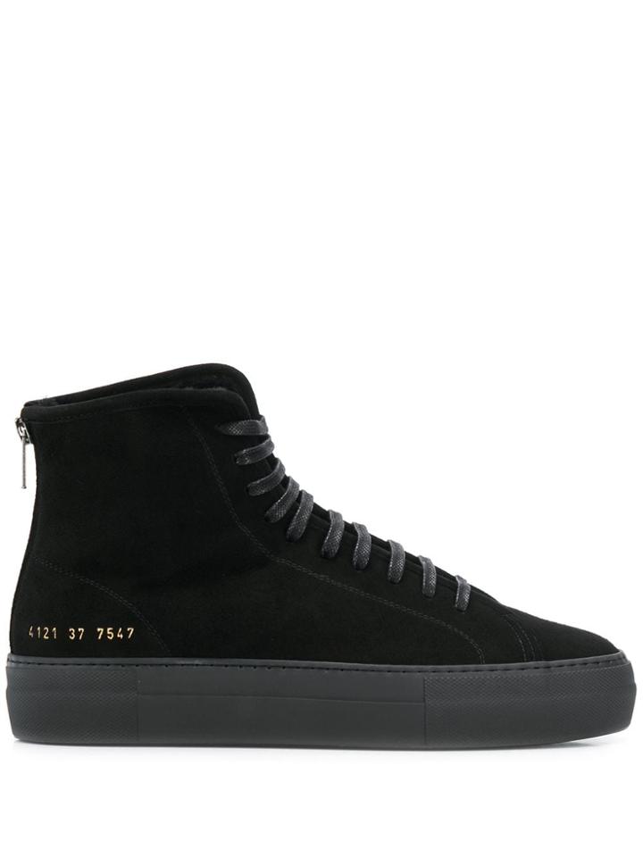 Common Projects Tournament High Top Sneakers - Black