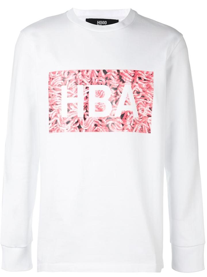 Hood By Air 'meat Box' Sweatshirt, Men's, Size: Xs, White, Cotton