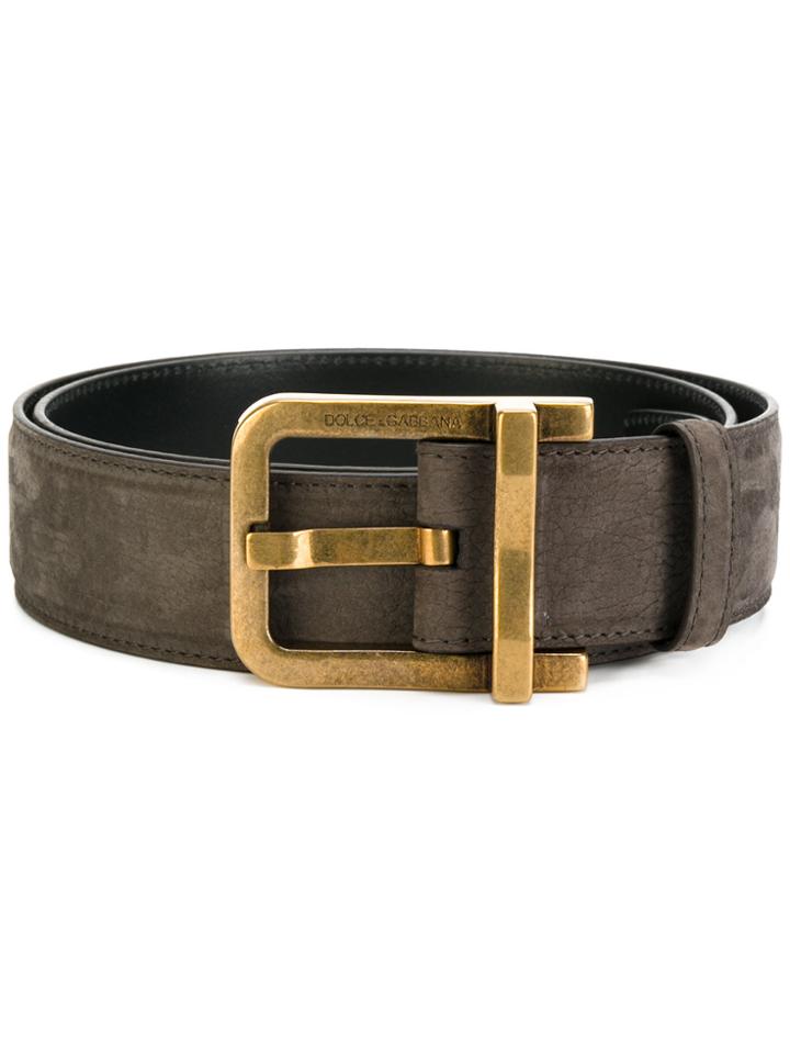 Dolce & Gabbana Buckle Fastening Belt - Grey