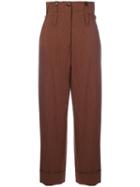 Jean Paul Gaultier Pre-owned High Waist Striped Trousers - Brown