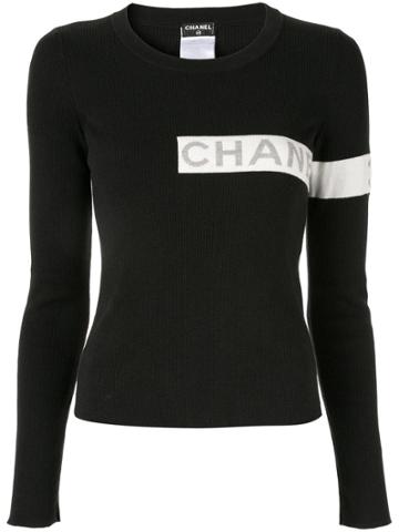 Chanel Vintage Vintage Logo Top - Black