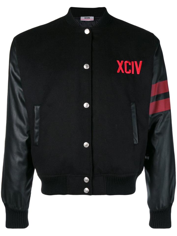 Gcds Back Logo Bomber Jacket - Black