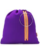 Mm6 Maison Margiela Drawstring Backpack - Purple