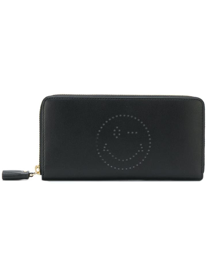 Anya Hindmarch Wink Zip Around Wallet - Black