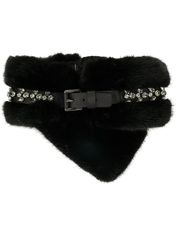 Dsquared2 Crystal Embellished Collar - Black