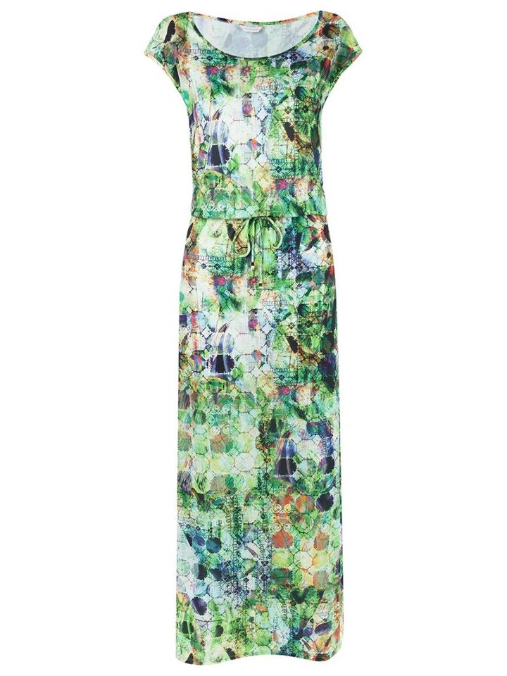 Lygia & Nanny Abstract Print Long Dress, Women's, Size: 44, Green, Polyester/spandex/elastane