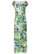 Lygia & Nanny Abstract Print Long Dress, Women's, Size: 44, Green, Polyester/spandex/elastane