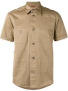 Barena Shotsleeved Shirt Jacket, Men's, Size: 52, Brown, Cotton