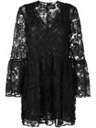 Perseverance London Drop Waist Mini Dress, Women's, Size: 8, Black, Polyester
