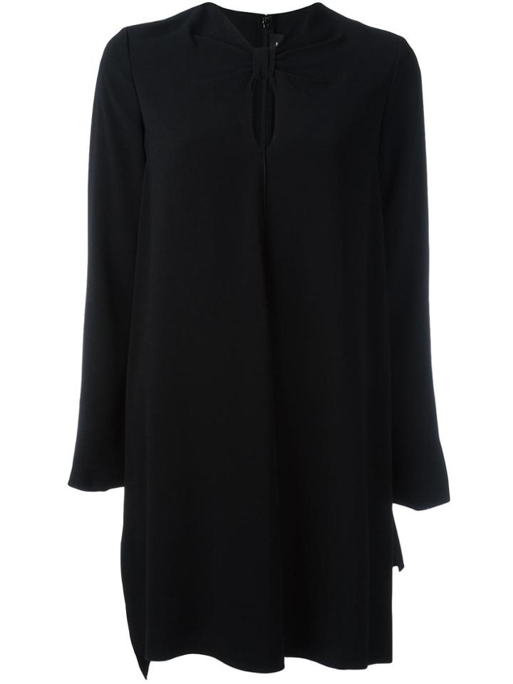 Proenza Schouler Knotted Front Shift Dress - Black