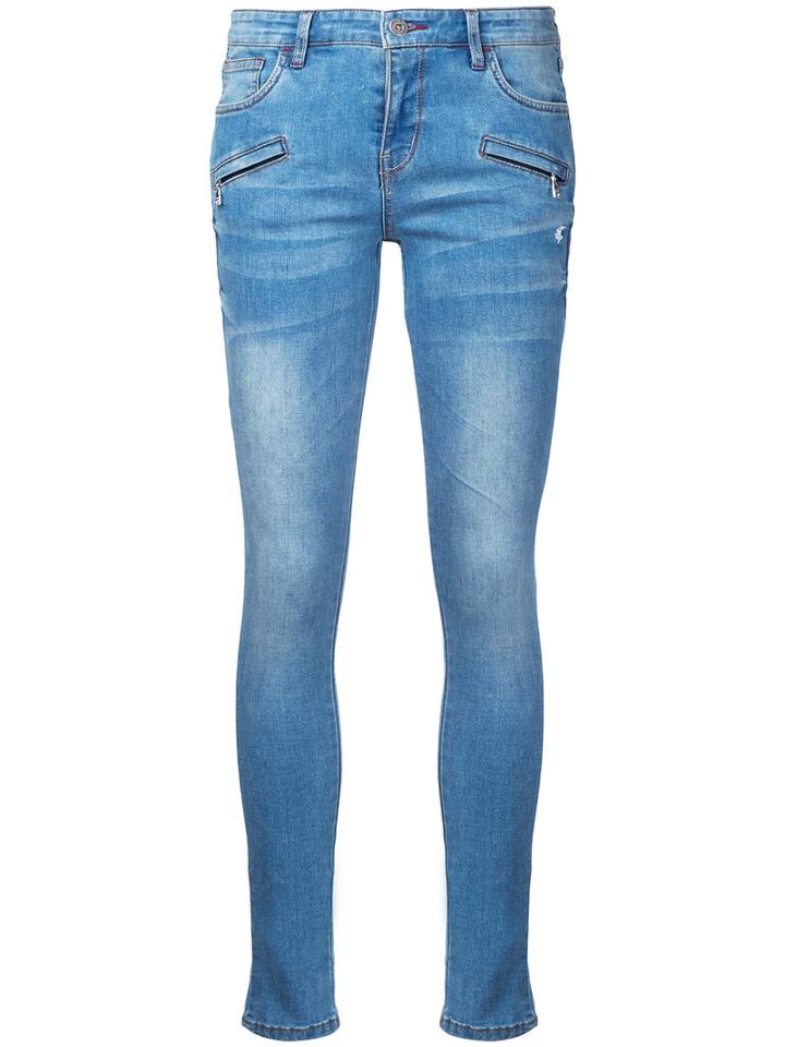 Loveless - Skinny Jeans - Women - Polyester/polyurethane - 9, Blue, Polyester/polyurethane