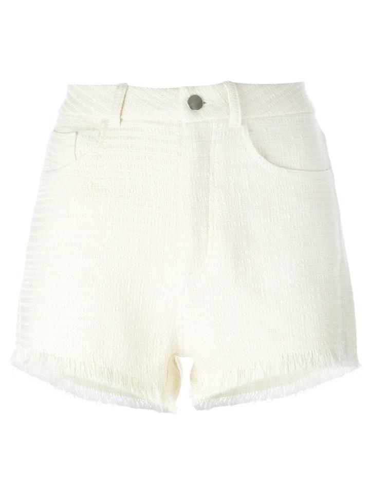 Iro Frayed Shorts - Neutrals