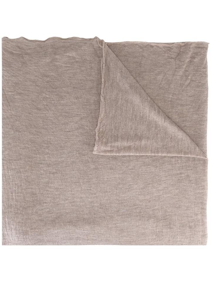 Faliero Sarti Long Woven Scarf, Women's, Nude/neutrals, Silk/cashmere