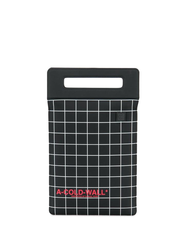 A-cold-wall* Grid Clutch Bag - Black