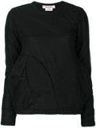 Comme Des Garçons Sweatshirt With Protruding Side - Black