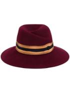 Maison Michel 'virginie' Fedora Hat, Women's, Size: Large, Red, Wool