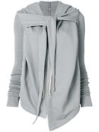 Rick Owens Drkshdw Mountain Hooded Sweater - Grey