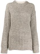 See By Chloé Chunky Knit Jumper - White