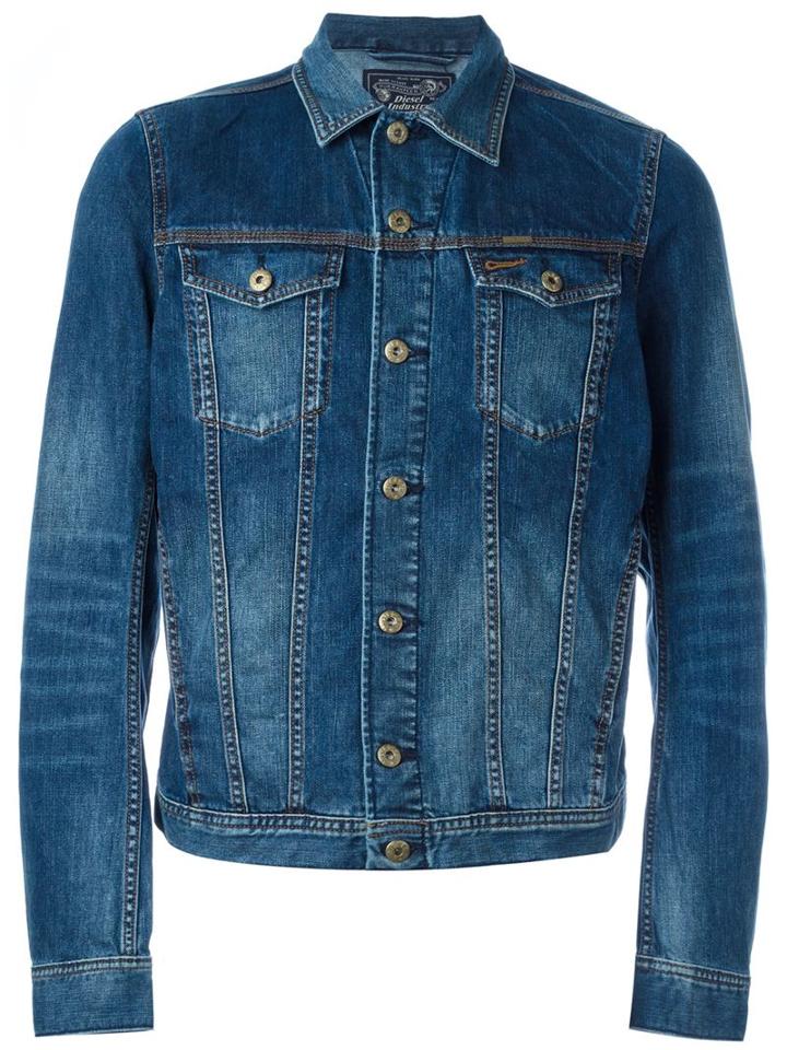 Diesel Elshar-e Denim Jacket, Men's, Size: Xl, Blue, Cotton