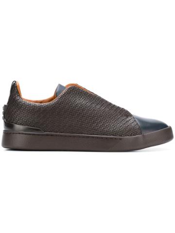 Ermenegildo Zegna Couture Maserati Sneakers - Brown