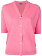 Aspesi Short Sleeve Cardigan - Pink