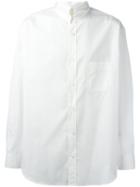 Yohji Yamamoto Classic Button Down Shirt, Men's, Size: 3, White, Cotton