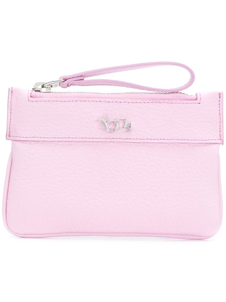 Tod's Wristlet Pouch - Pink & Purple