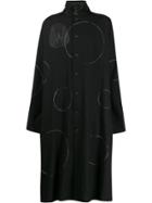 Yohji Yamamoto Snake Print Raincoat - Black