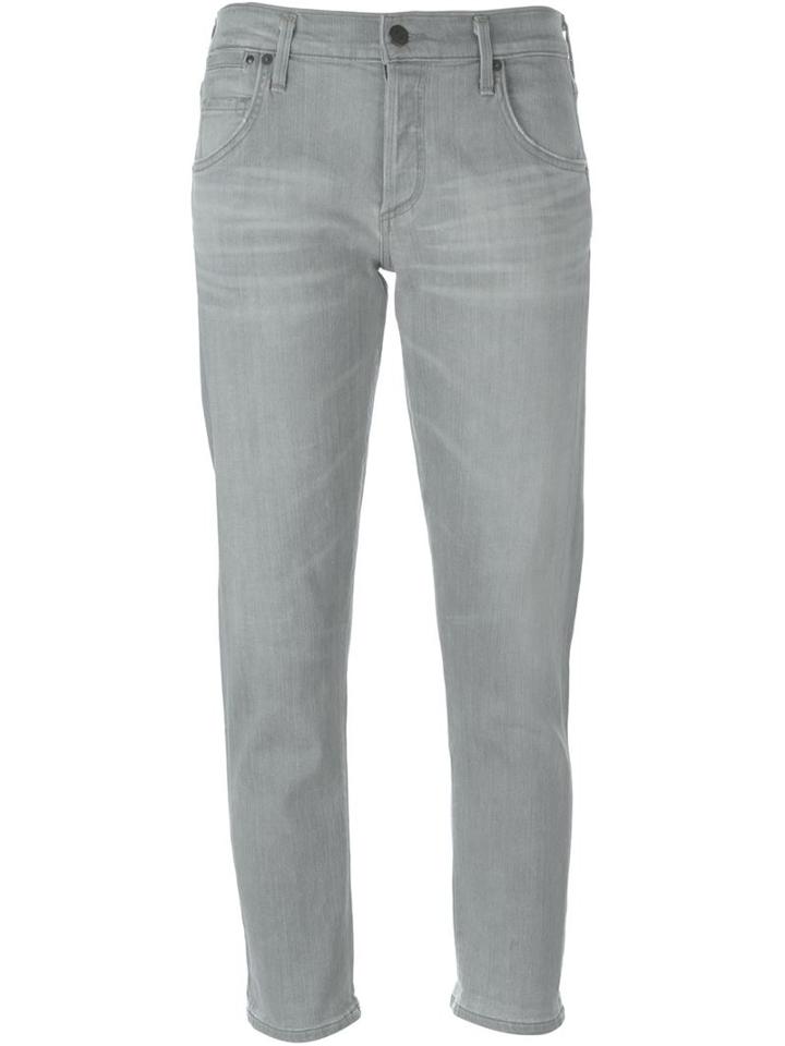 Citizens Of Humanity Skinny Cropped Jeans, Women's, Size: 25, Grey, Cotton/spandex/elastane