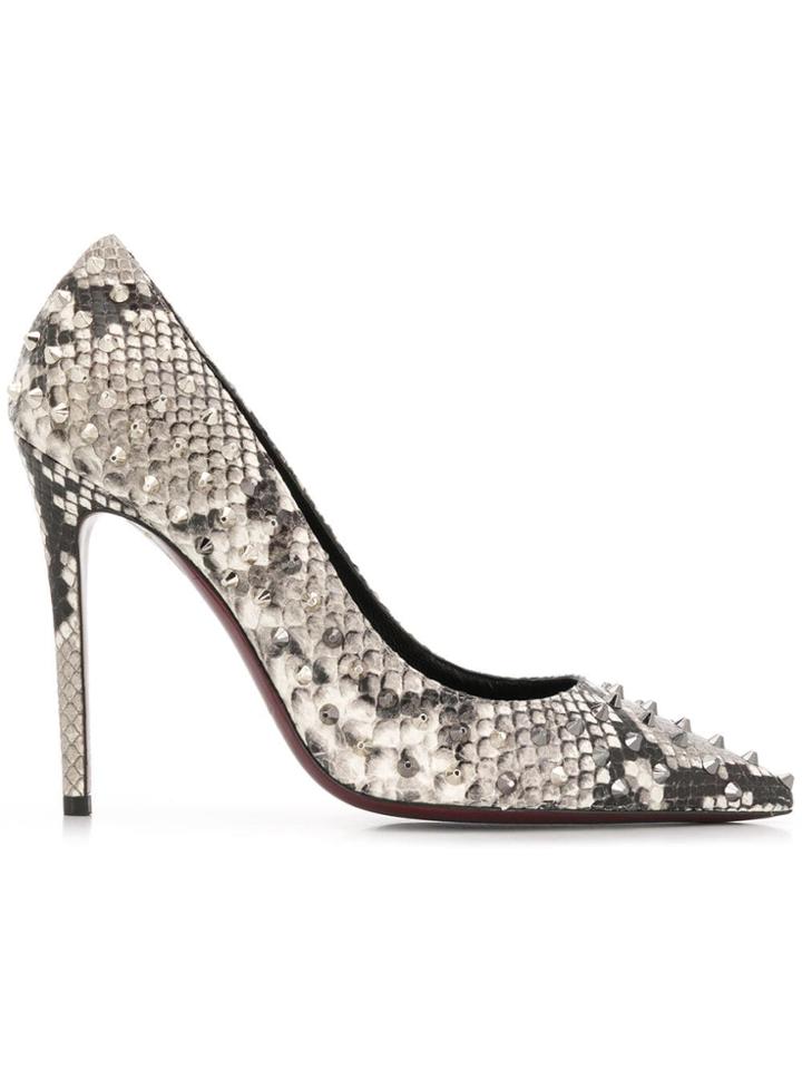 Deimille Studded Pumps - Grey