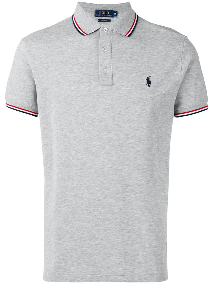 Polo Ralph Lauren - Contrast Trim Polo Shirt - Men - Cotton - Xxl, Grey, Cotton