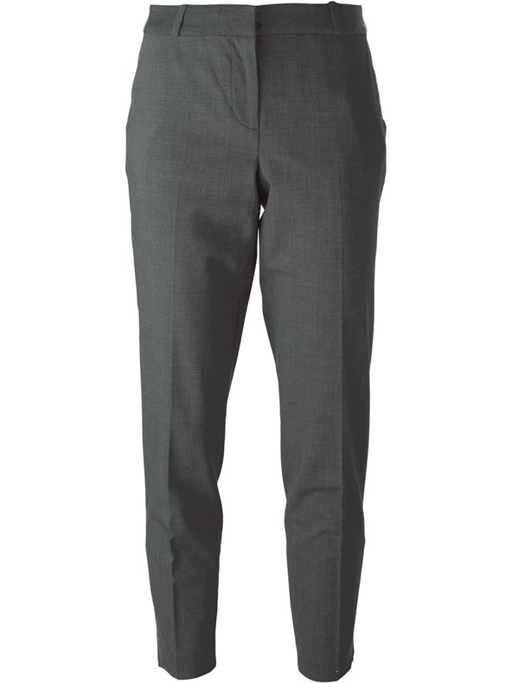 Michael Michael Kors Cropped Trousers, Women's, Size: 0, Grey, Spandex/elastane/wool