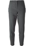 Michael Michael Kors Cropped Trousers, Women's, Size: 0, Grey, Spandex/elastane/wool