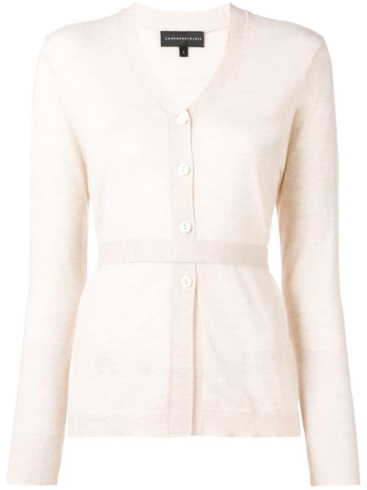 Cashmere In Love Suri Cardigan - Neutrals