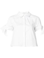Milly Shortsleeved Shirt, Women's, Size: 0, White, Acetate