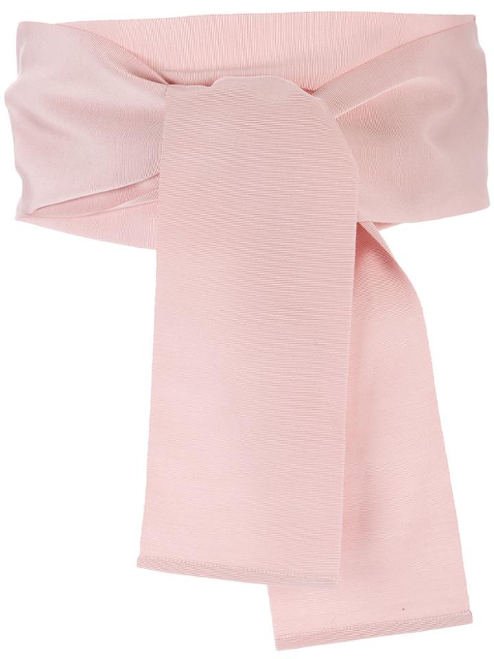 Sara Roka Front Tie Belt - Pink & Purple