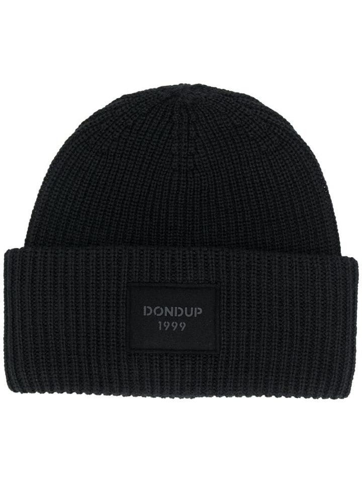 Dondup Ribbed Beanie Hat - Black