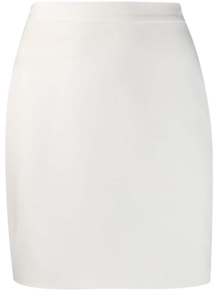 Loulou Fitted Mini Skirt - White