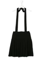 Dondup Kids Pleated Suspenders Skirt - Black