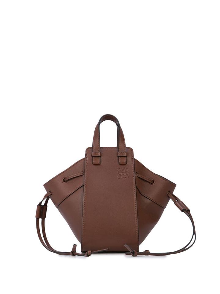 Loewe Logo Embossed Shoulder Bag - Brown