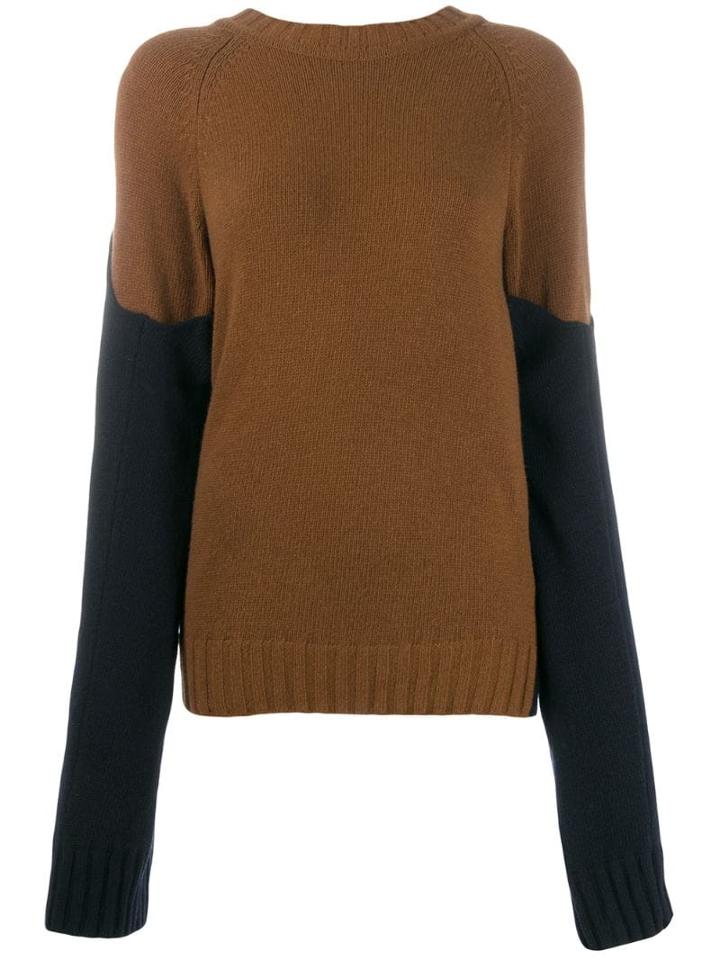 Eudon Choi Colourblock Knit Jumper - Brown