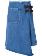 Mihara Yasuhiro Denim Wrap Skirt