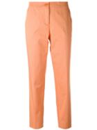 Etro - Straight-leg Trousers - Women - Cotton/spandex/elastane - 46, Yellow/orange, Cotton/spandex/elastane