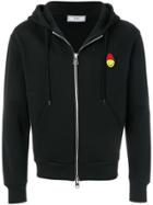 Ami Alexandre Mattiussi Zipped Hoodie With Patch Smiley - Black