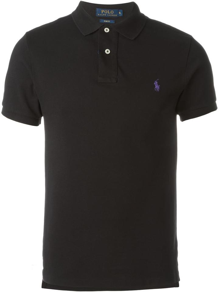 Polo Ralph Lauren Embroidered Logo Polo Shirt, Men's, Size: Small, Black, Cotton