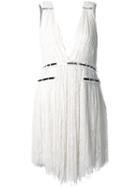 Jay Ahr Silver-tone Detail V-neck Dress